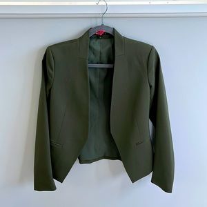 Theory Open Blazer | Forest Green | Size 4